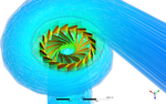 Computational fluid dynamics (3D-CFD): Spiral - turbine