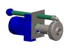 3D-CAD-Modell der Radialpumpe