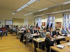 ^Volles Haus beim der Vortragsreihe Strömungsmaschinen am Institut für Hydraulische Strömungsmaschinen der TU Graz